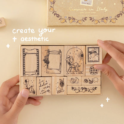 Tsuki ‘Summer in Italy’ Bullet Journal Stamp Set ☾