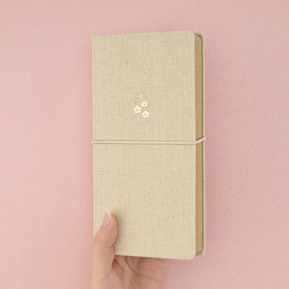 Tsuki ‘Sakura Breeze’ Kraft Paper Travel Notebook ☾