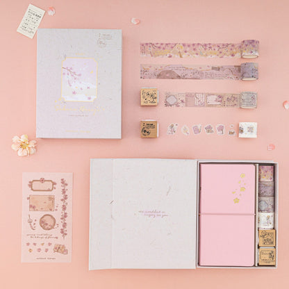 Tsuki ‘Sakura Breeze’ Travel Notebook Gift Set ☾