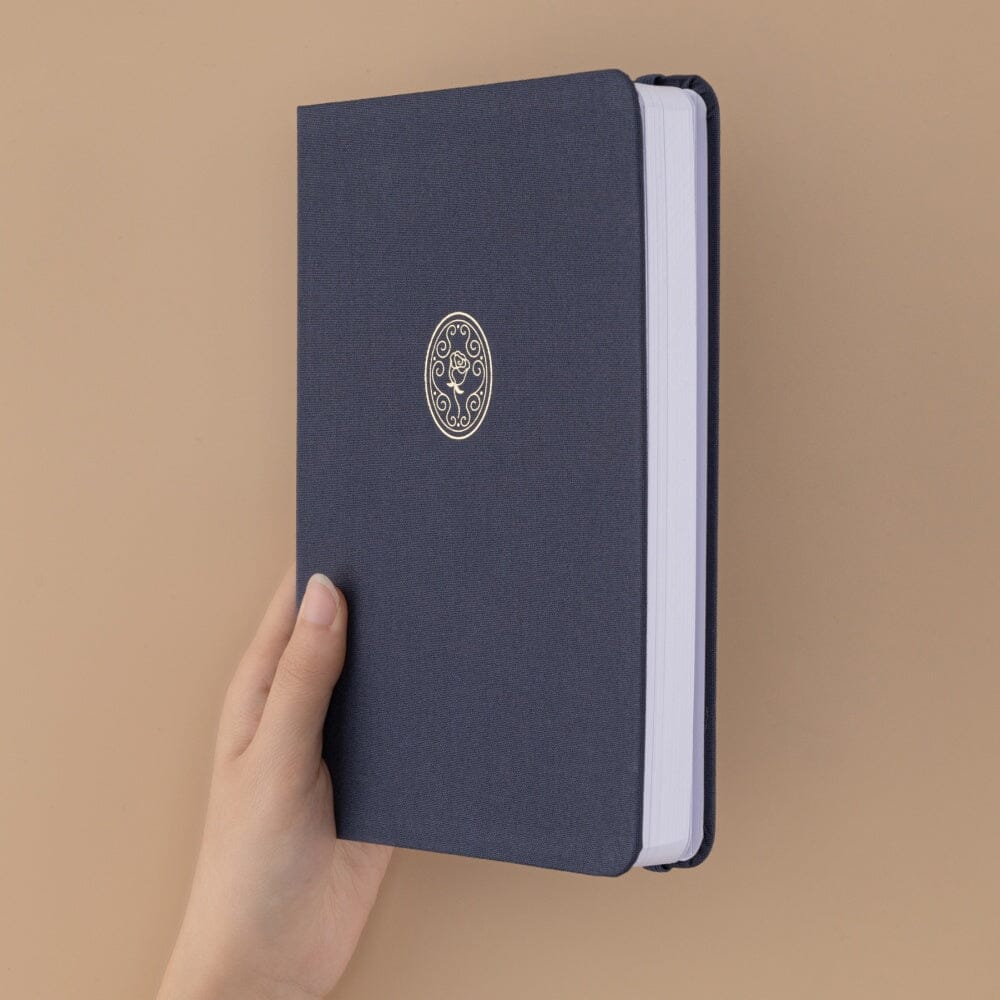 Tsuki ‘Vintage Rose’ Antique Blue Limited Edition Bullet Journal ☾