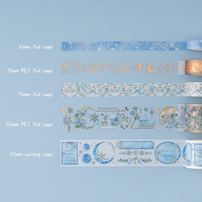 Tsuki ‘Winter Moonflower’ Washi Tape Set ☾