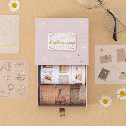 Tsuki ‘Light Academia’ Washi Tape Set ☾