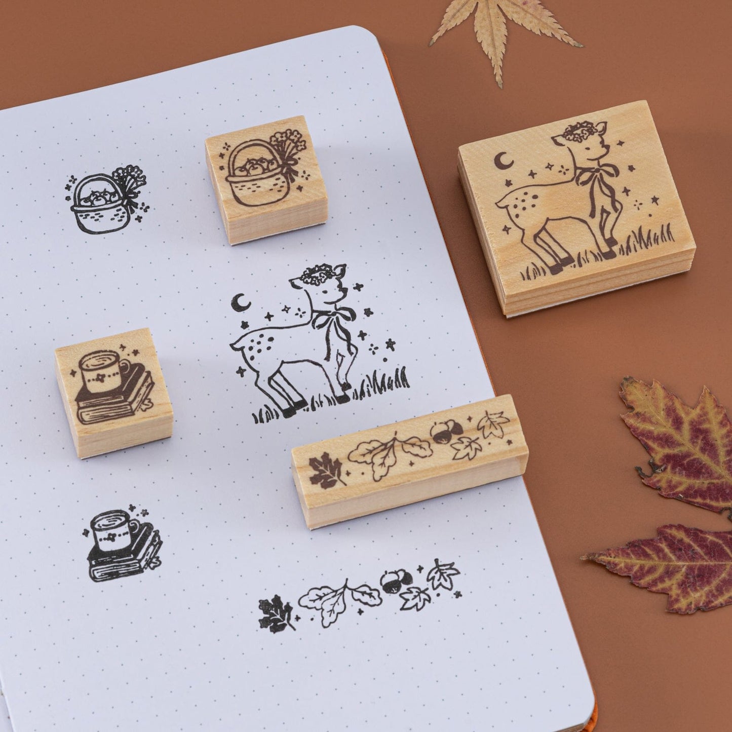 Tsuki ‘Forest Friends’ Bullet Journal Stamp Set ☾