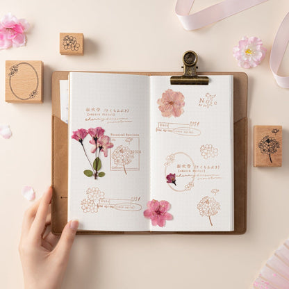 Hinoki - ‘Into the Blossom’ Wooden Stamps Set