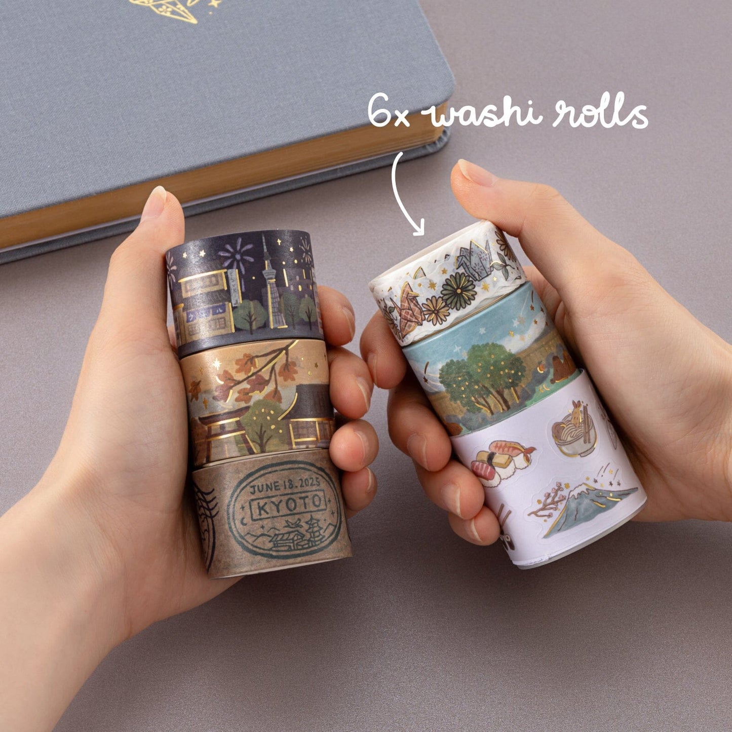Tsuki ‘Journey in Japan’ Washi Tape Set ☾