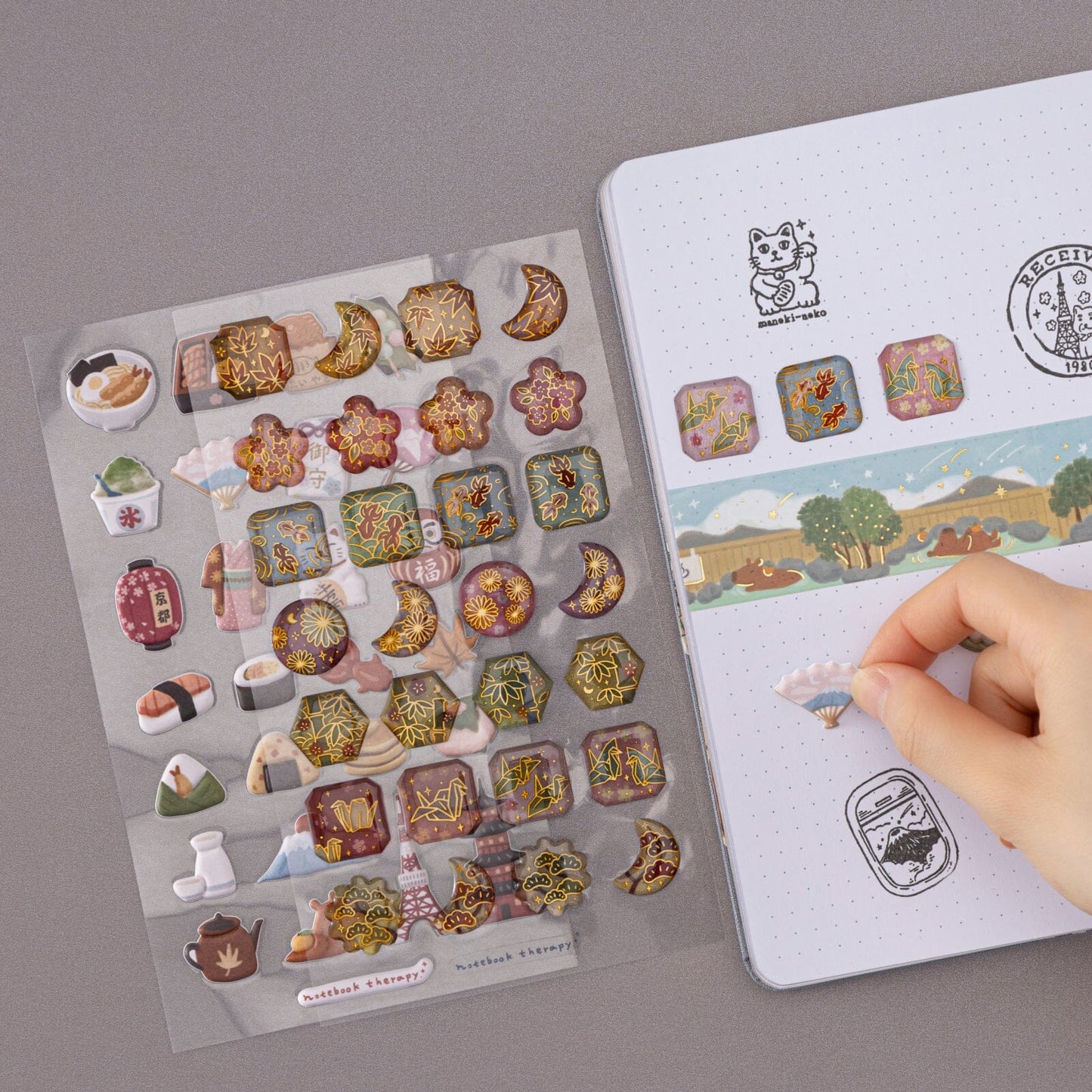 Tsuki ‘Journey in Japan’ 3D Sticker Set ☾