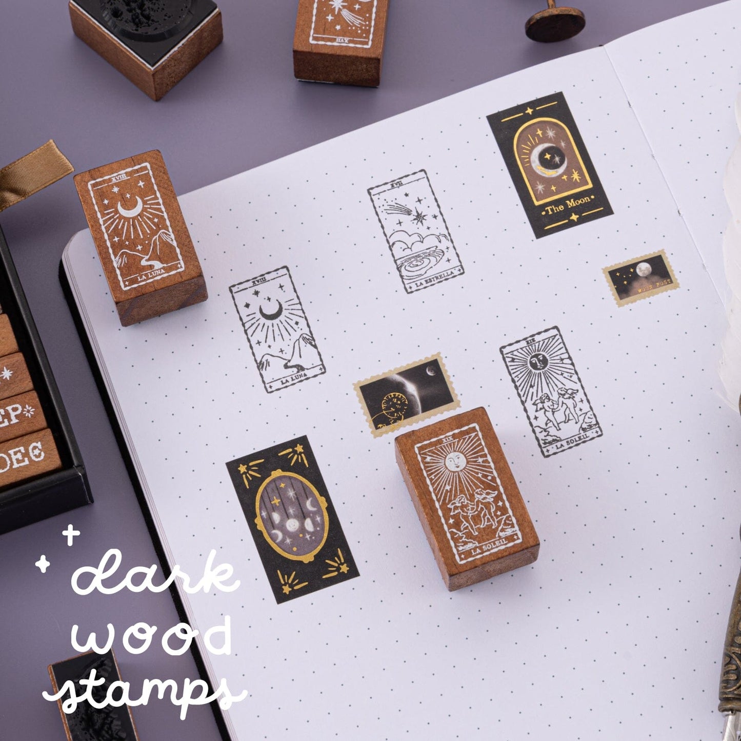 Tsuki ‘Lunar Mystery’ Bullet Journal Stamp Set ☾