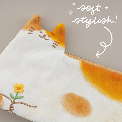 Tsuki ‘Neko Days’ Travel Pen Pouch ☾