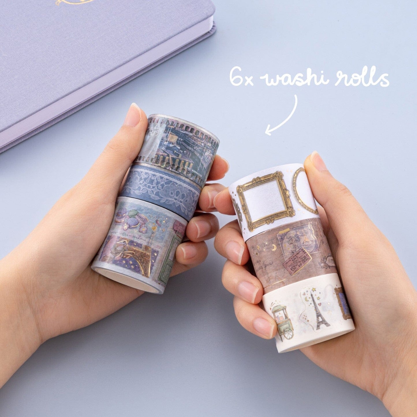 Tsuki ‘Journée à Paris’ Washi Tape Set ☾