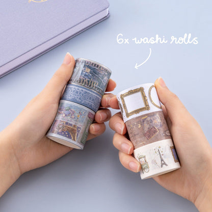 Tsuki ‘Journée à Paris’ Washi Tape Set ☾