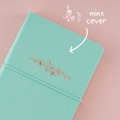 Tsuki ‘Sakura Mint’ A6 Travel Notebook ☾
