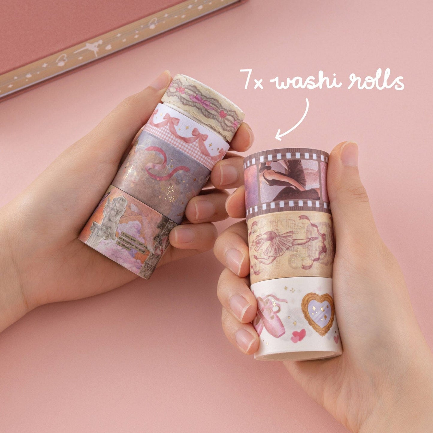 Tsuki ‘Sweet Ballet’ Washi Tape Set ☾