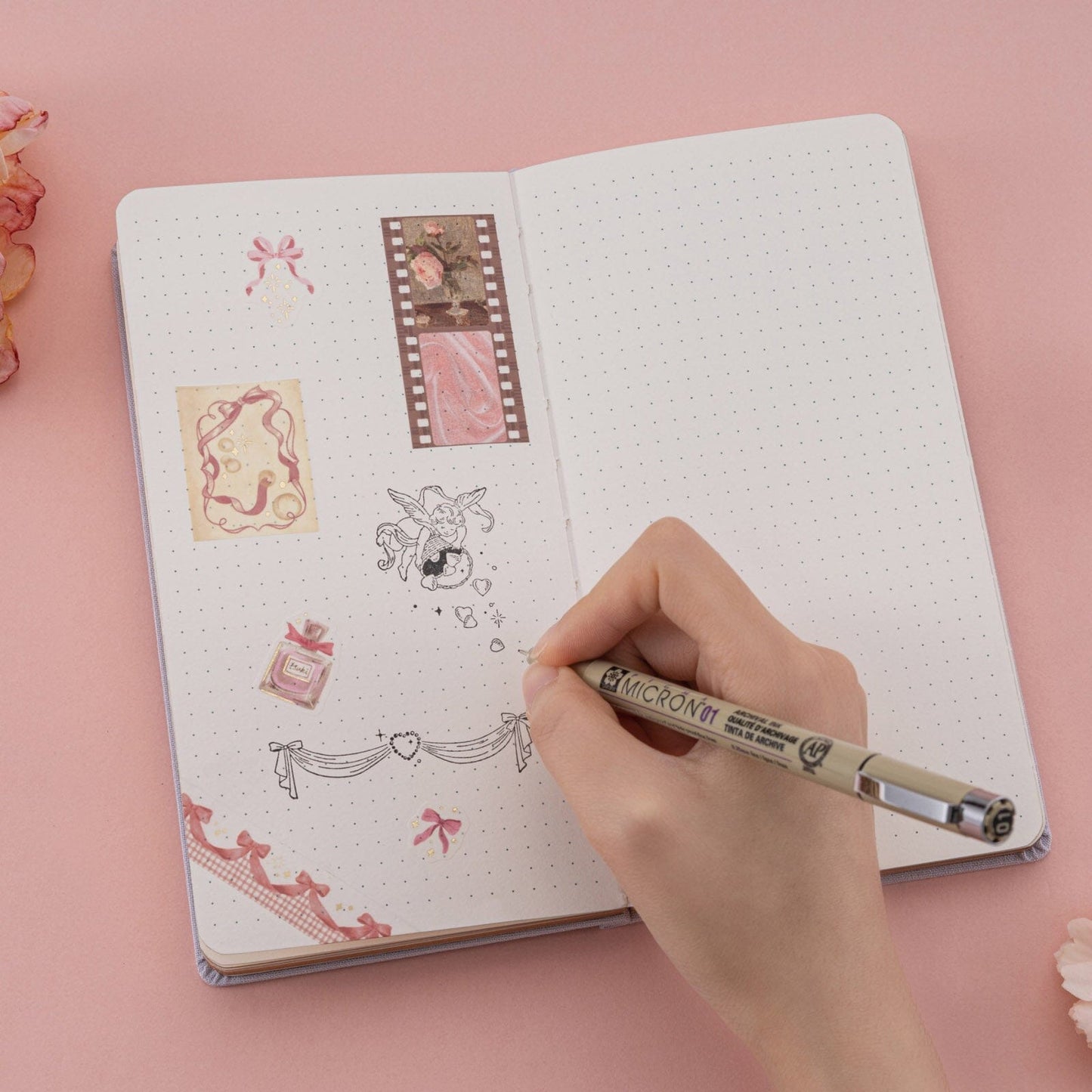 Tsuki ‘Soft Feather’ Luxury Travel Notebook ☾