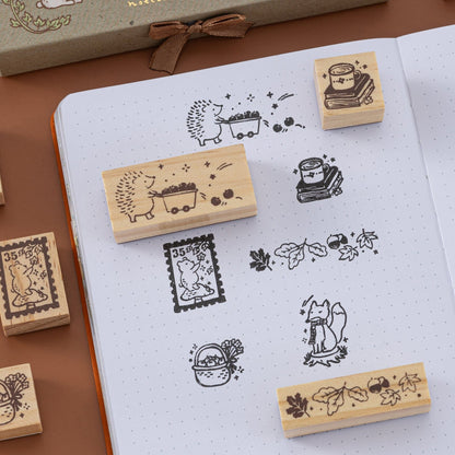 Tsuki ‘Forest Friends’ Bullet Journal Stamp Set ☾