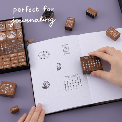 Tsuki ‘Lunar Mystery’ Bullet Journal Stamp Set ☾