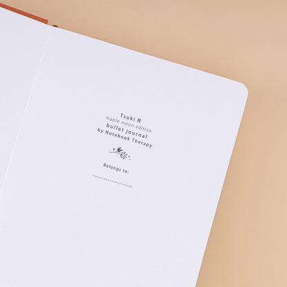 Tsuki ‘Maple Moon’ Limited Edition Bullet Journal ☾