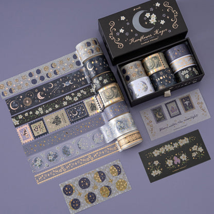 Tsuki ‘Moonflower Magic’ Washi Tape Set ☾
