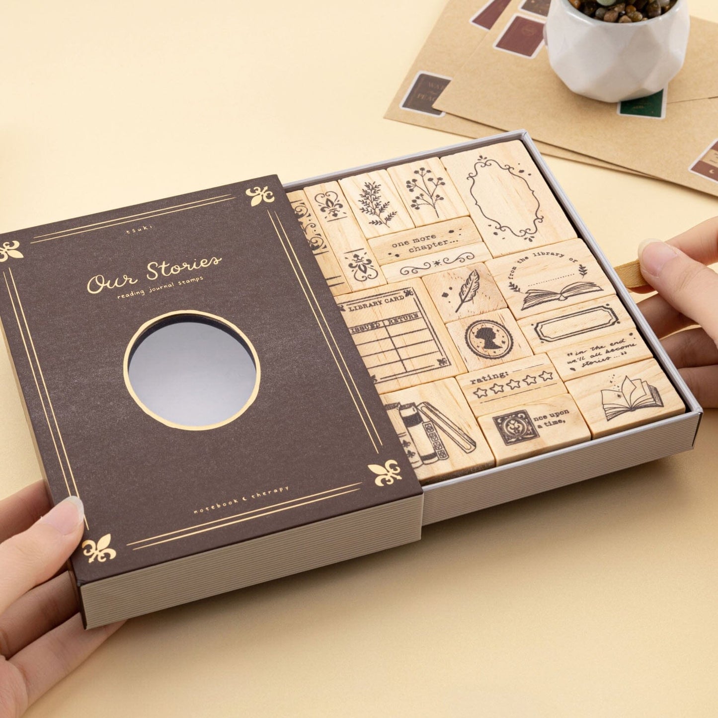 Tsuki ‘Our Stories’ Reading Journal Stamp Set ☾