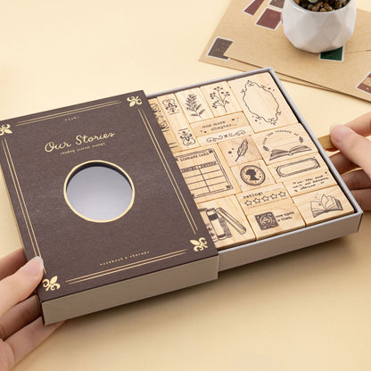 Tsuki ‘Our Stories’ Reading Journal Stamp Set ☾