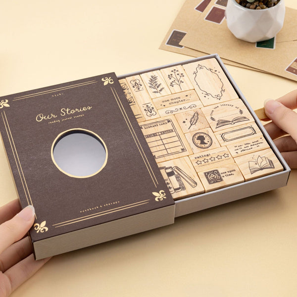 Tsuki ‘Our Stories’ Reading Journal Stamp Set ☾