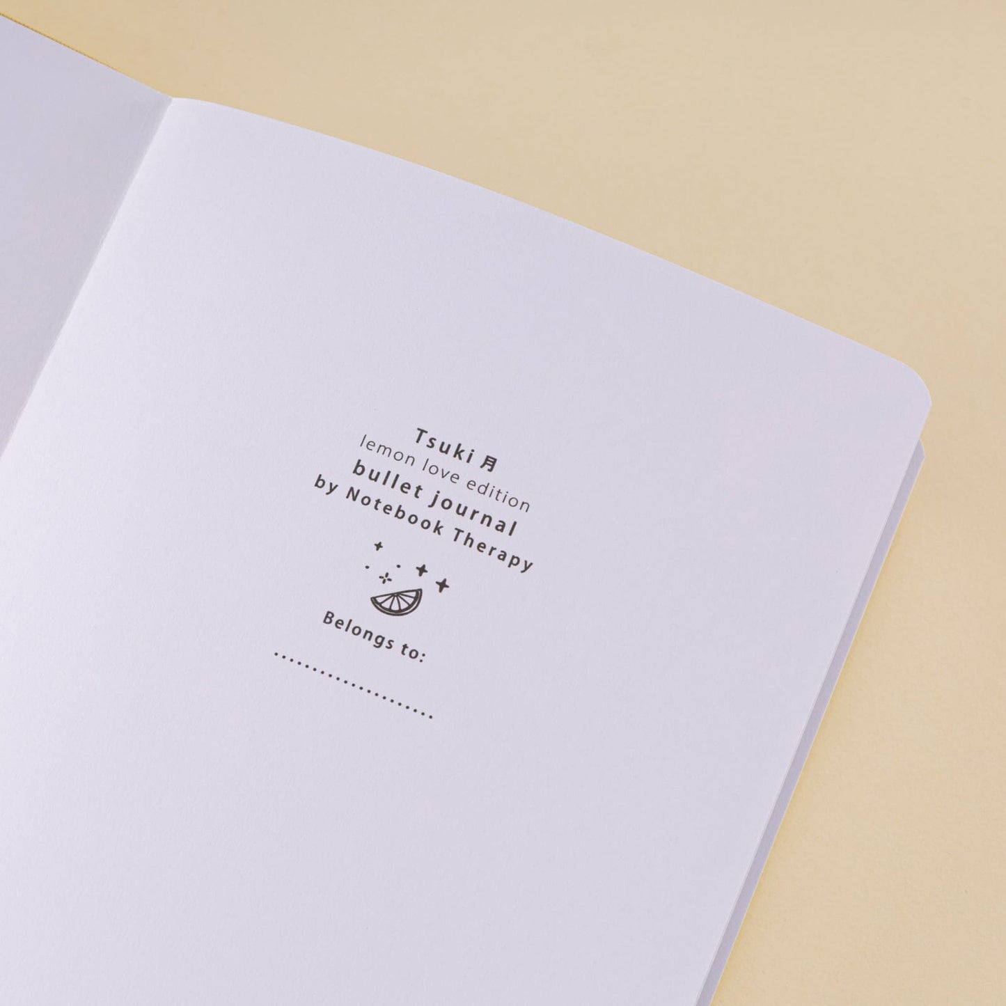 Tsuki ‘Lemon Love’ Limited Edition Bullet Journal ☾