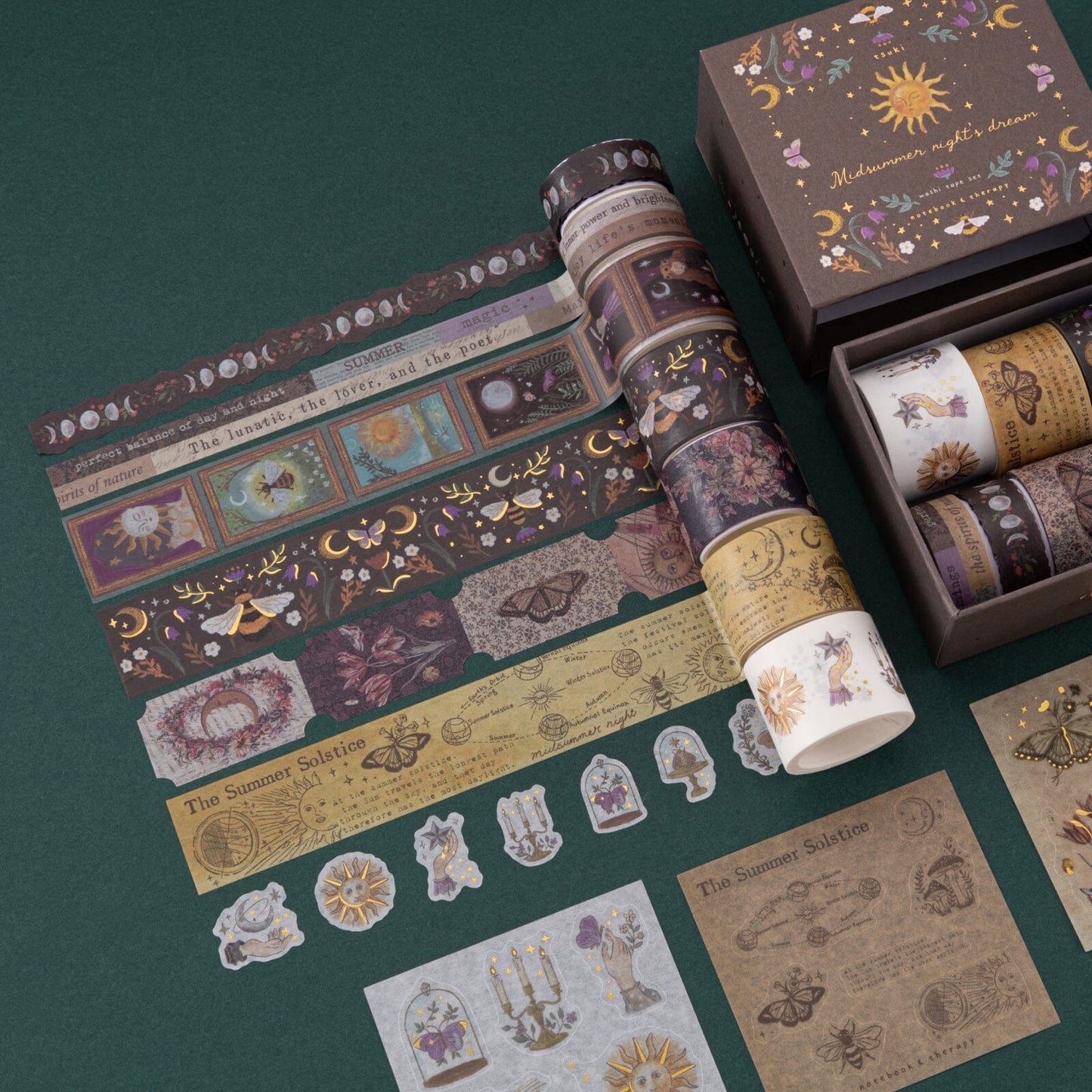 Tsuki ‘Midsummer Night’s Dream’ Washi Tape Set ☾