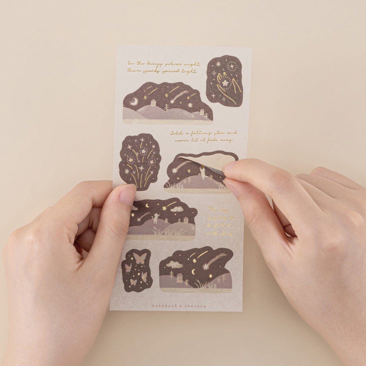 Tsuki ‘Galaxy + Stars’ Sticker Set ☾