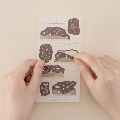 Tsuki ‘Galaxy + Stars’ Sticker Set ☾