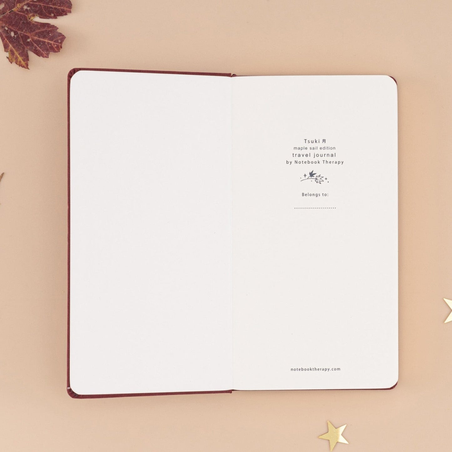 Tsuki ‘Maple Sail’ Travel Notebook ☾
