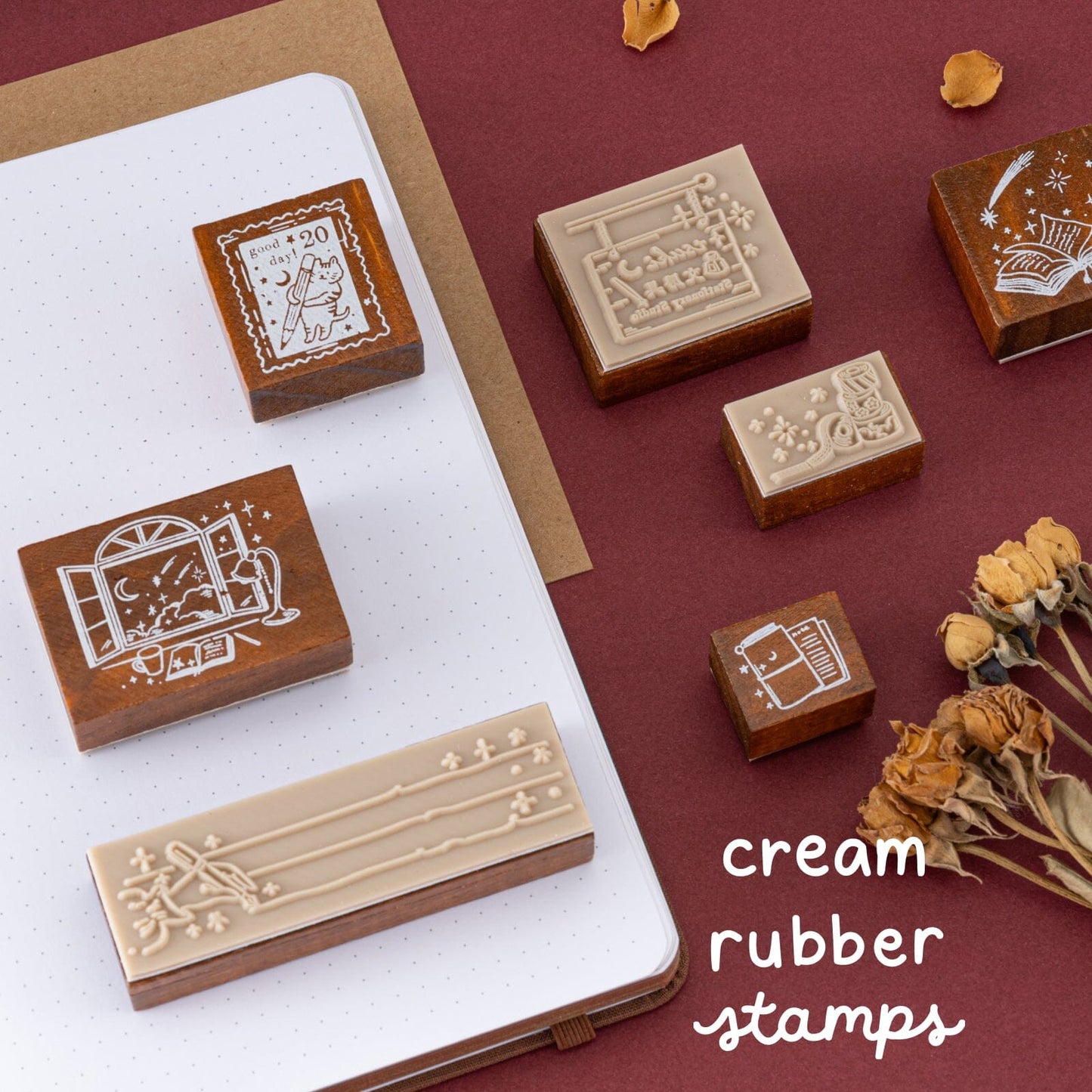 Tsuki ‘Tsuki Studio’ Bullet Journal Stamp Set ☾