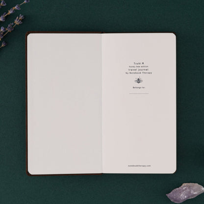 Tsuki ‘Honey Bee’ Luxury Travel Notebook ☾