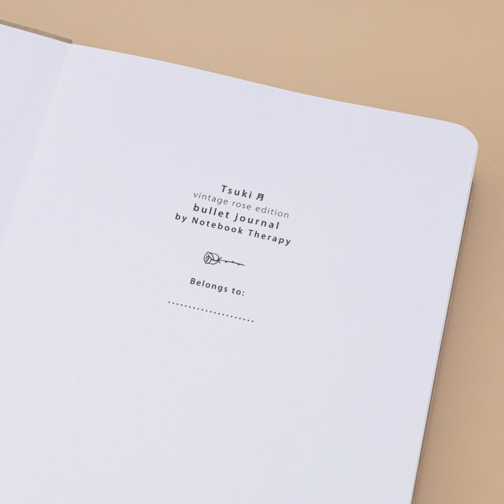Tsuki ‘Vintage Rose’ Antique Blue Limited Edition Bullet Journal ☾