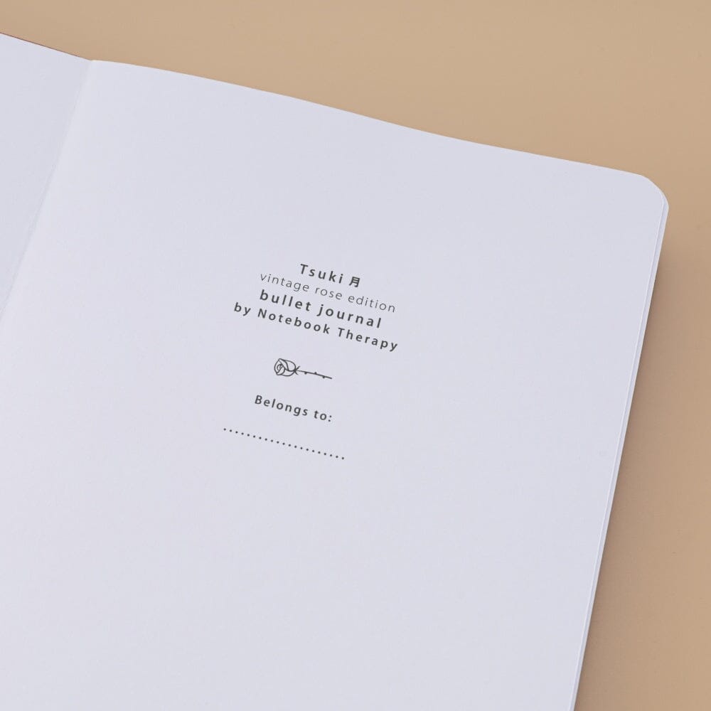 Tsuki ‘Vintage Rose’ Petal Red Limited Edition Bullet Journal ☾
