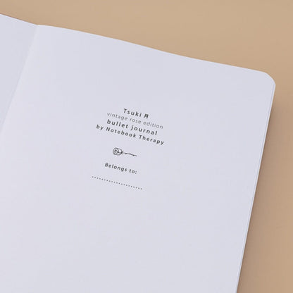 Tsuki ‘Vintage Rose’ Petal Red Limited Edition Bullet Journal ☾