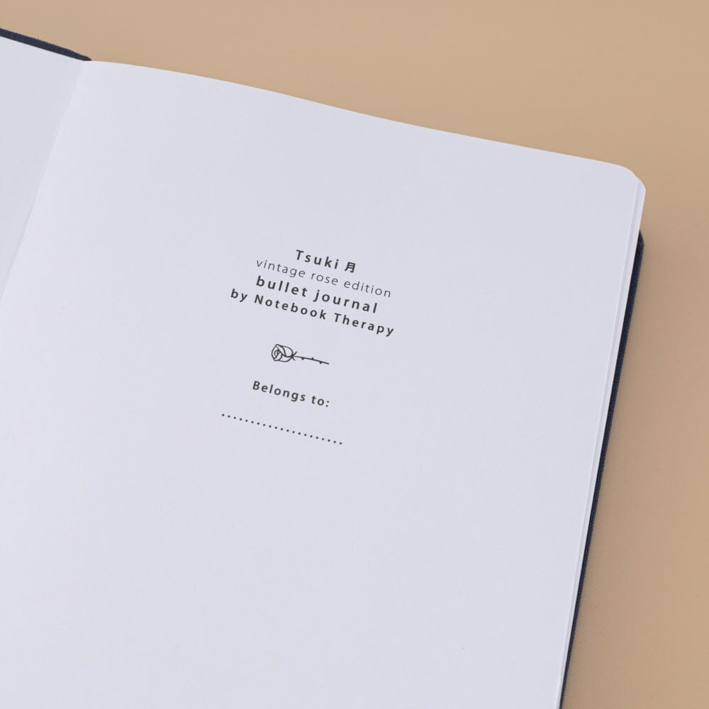 Tsuki ‘Vintage Rose’ Pressed Petal Limited Edition Bullet Journal ☾