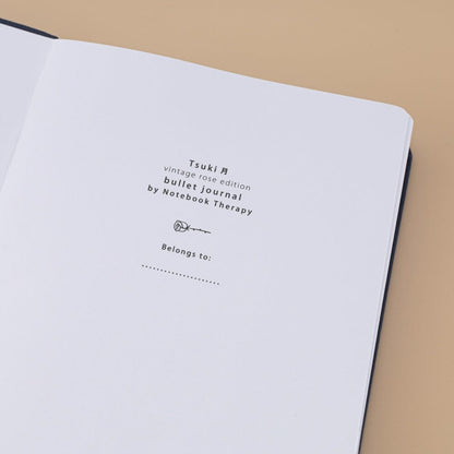 Tsuki ‘Vintage Rose’ Pressed Petal Limited Edition Bullet Journal ☾