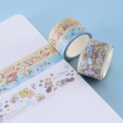 Tsuki ‘Otter Friends’ Washi Tape Set ☾