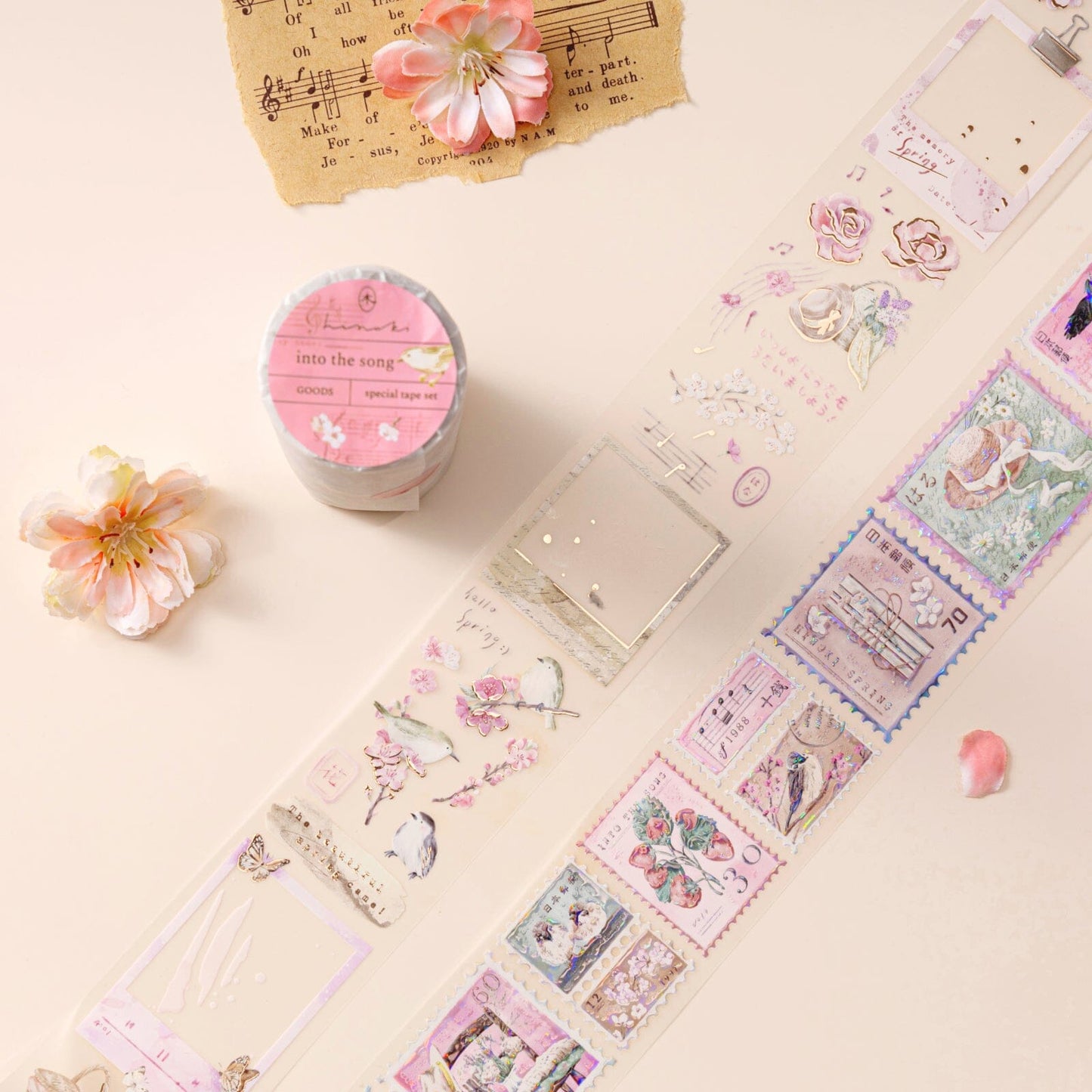 Hinoki - ‘Into the Song’ Decorative PET Tape Set