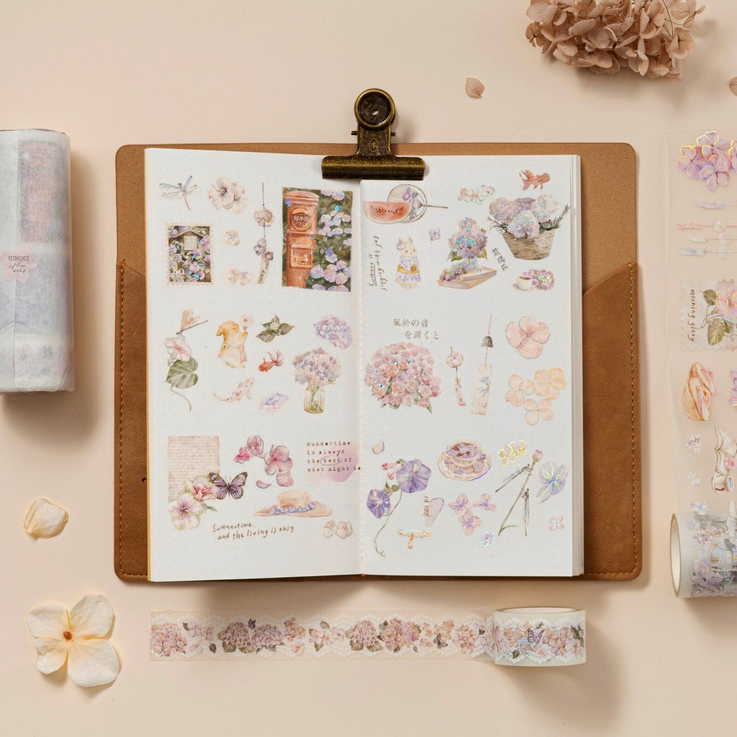 Hinoki - ‘Into the Summer’ PET Decorative Tape Set