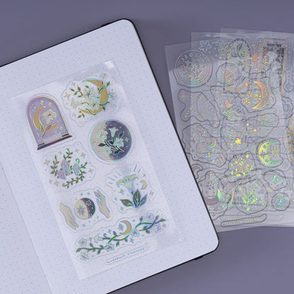 Tsuki ‘Moonflower Magic’ 3D Sticker Set ☾