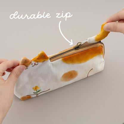 Tsuki ‘Neko Days’ Travel Pen Pouch ☾