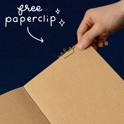 Tsuki ‘Majestic Moon’ Limited Edition Kraft Paper Bullet Journal in A5 ☾