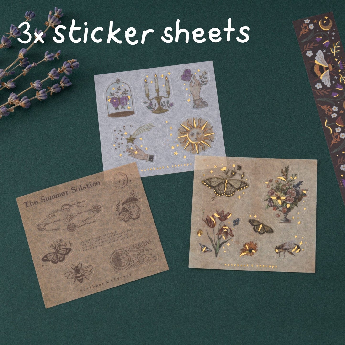 Tsuki ‘Midsummer Night’s Dream’ Washi Tape Set ☾