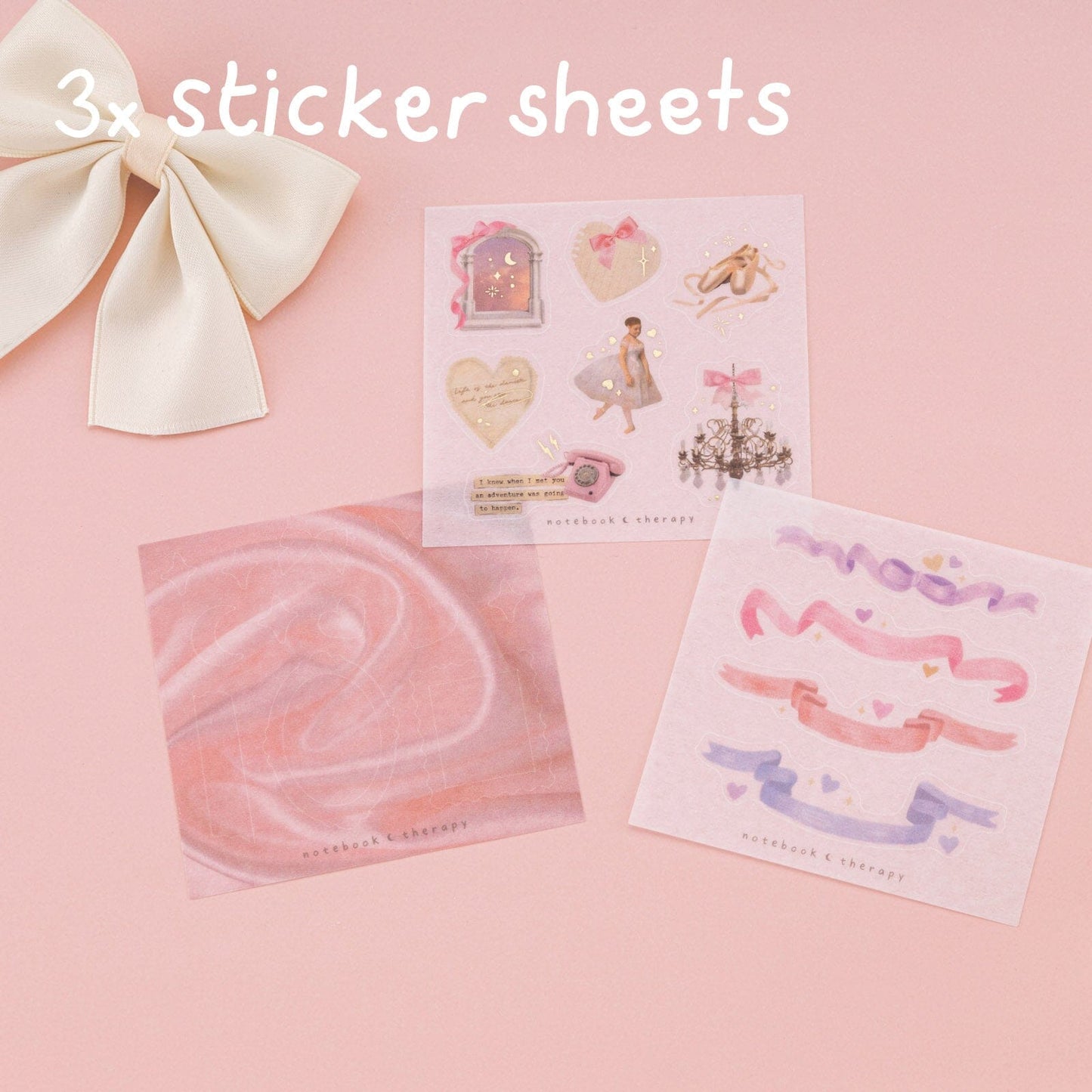Tsuki ‘Sweet Ballet’ Washi Tape Set ☾