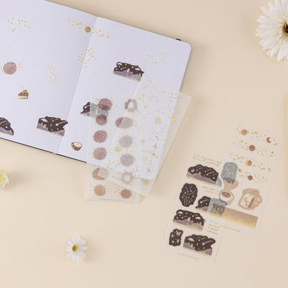 Tsuki ‘Galaxy + Stars’ Sticker Set ☾