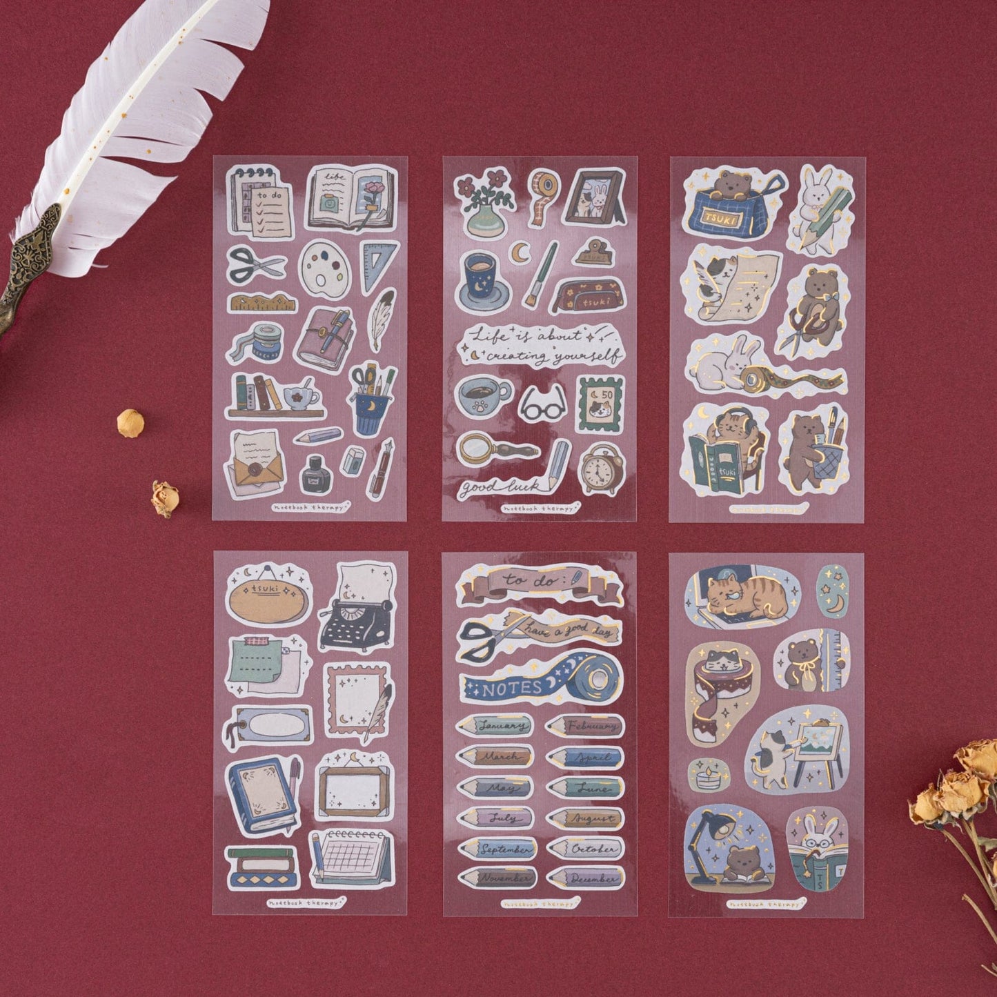 Tsuki ‘Tsuki Studio’ Sticker Set ☾