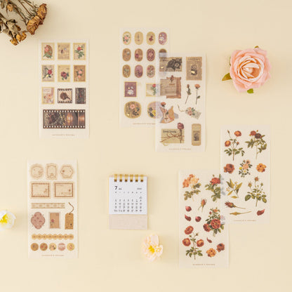 Tsuki ‘Vintage Rose’ Sticker Set ☾