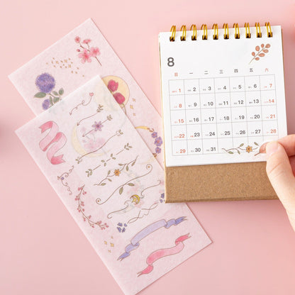 Tsuki ‘Watercolour Garden’ Stickers - Set Of 10