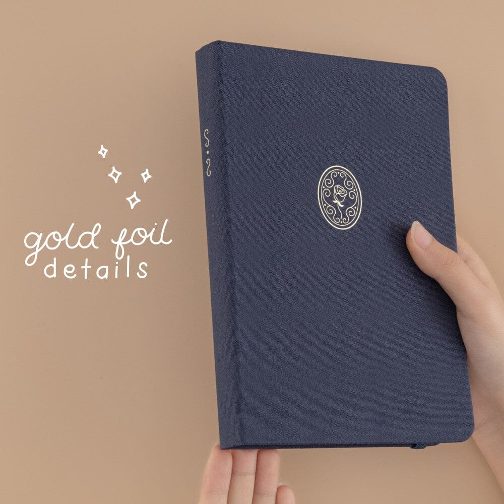 Tsuki ‘Vintage Rose’ Antique Blue Limited Edition Bullet Journal ☾