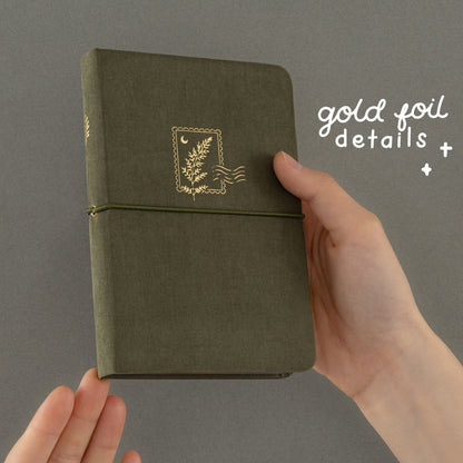 Tsuki ‘Fern Fable’ A6 Luxury Travel Notebook ☾